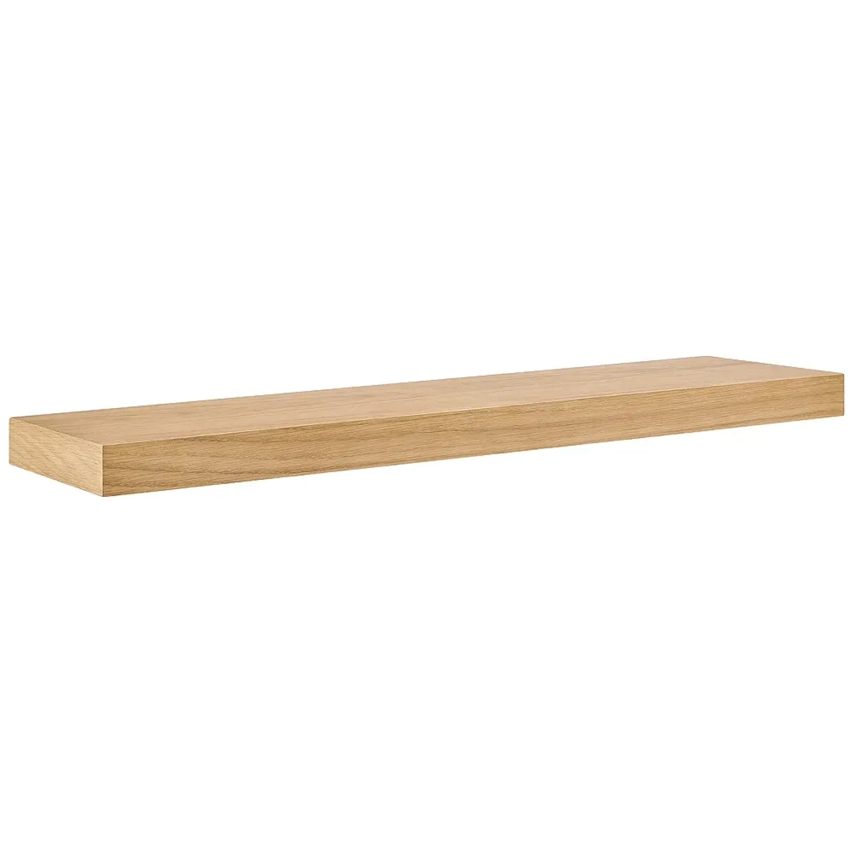 Barney 36" Wide American Oak Veneer Wood Floating Wall Shelf