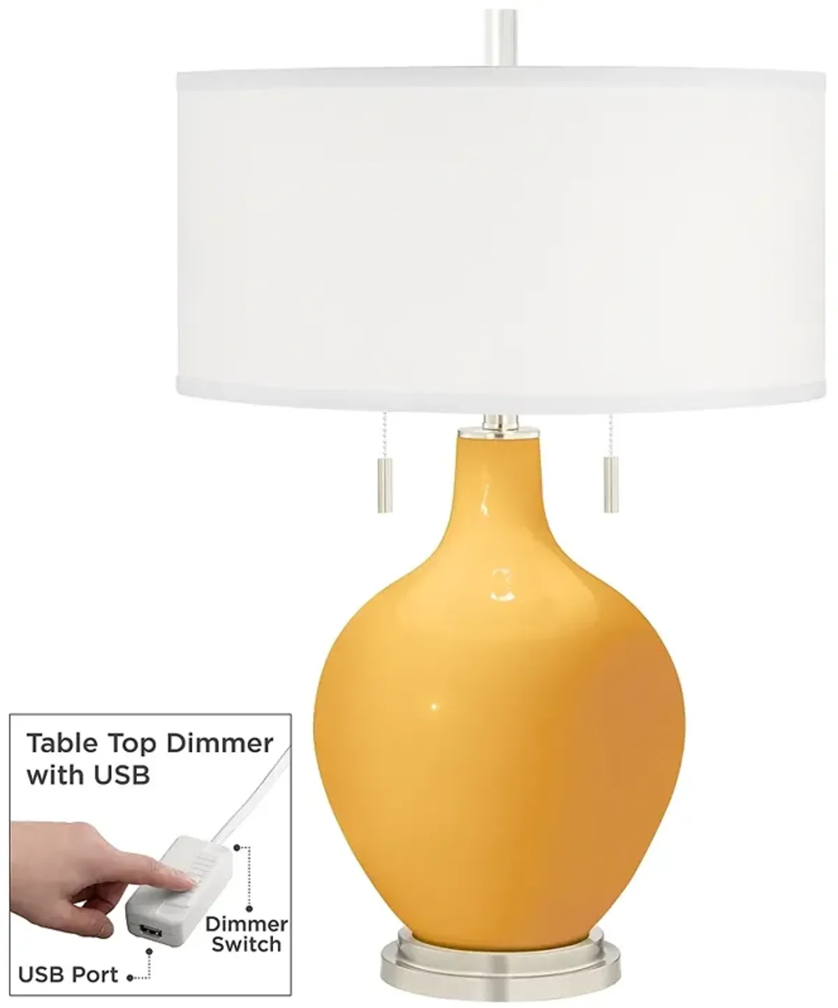 Marigold Toby Table Lamp with Dimmer