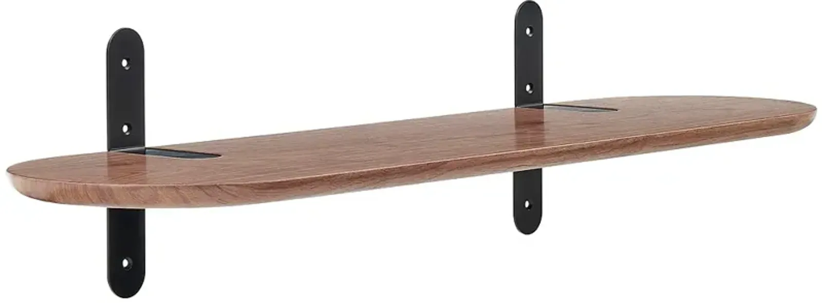 Catalina 35 1/2"W American Walnut Wood Floating Wall Shelf