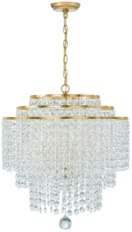 Gabrielle 6 Light Antique Gold Chandelier