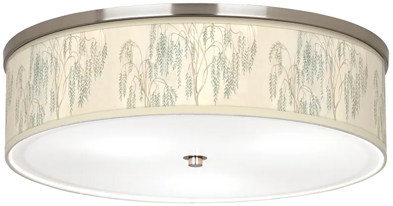 Weeping Willow Giclee Nickel 20 1/4" Wide Ceiling Light