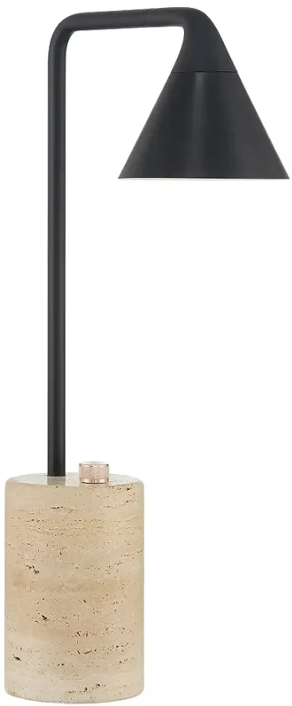 Task Portables Coal Black LED Accent Table Lamp