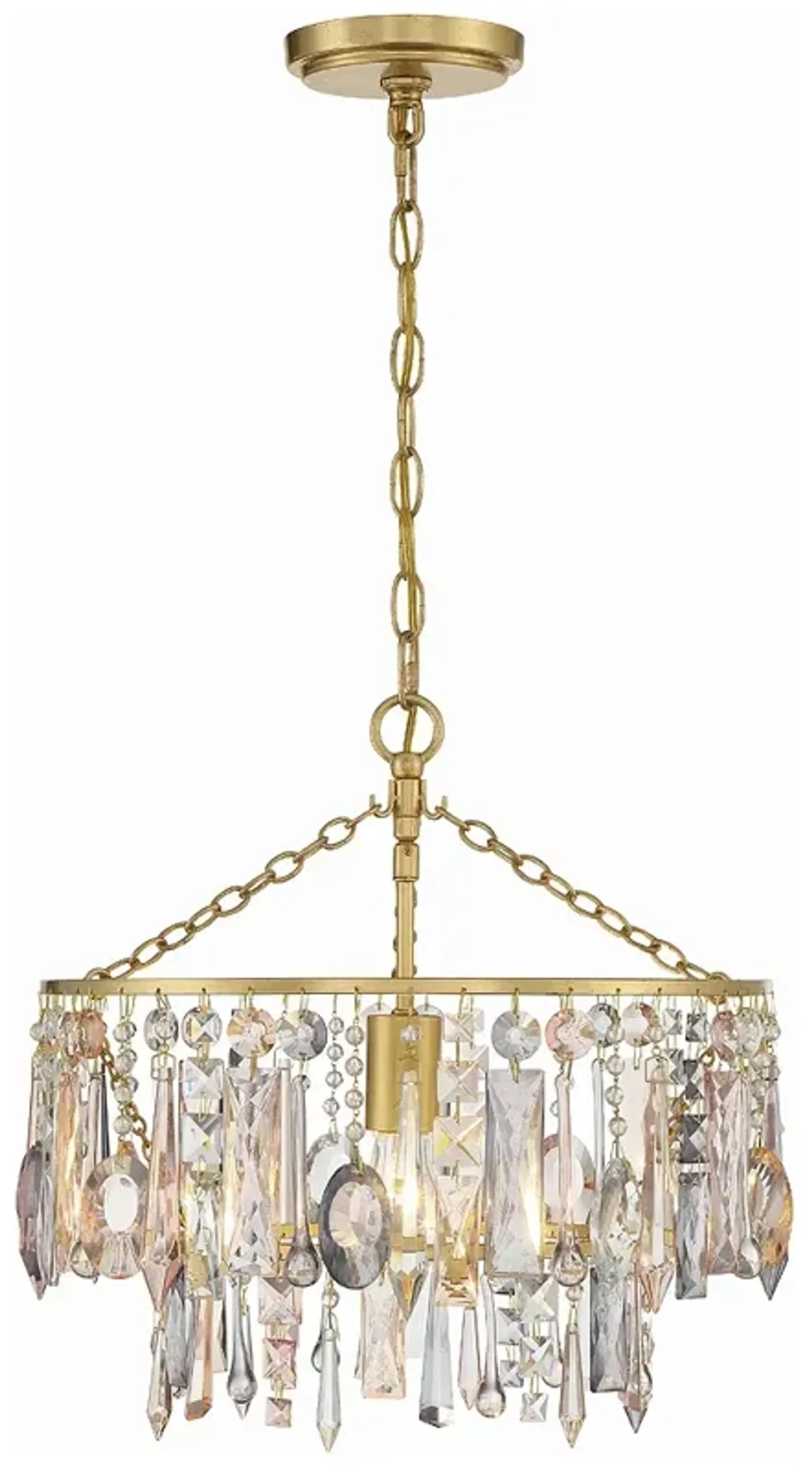 Elsa 1 Light Antique Gold Pendant