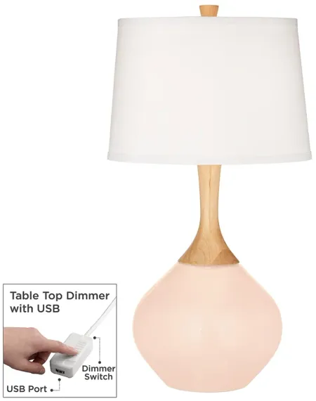 Linen Wexler Table Lamp with Dimmer