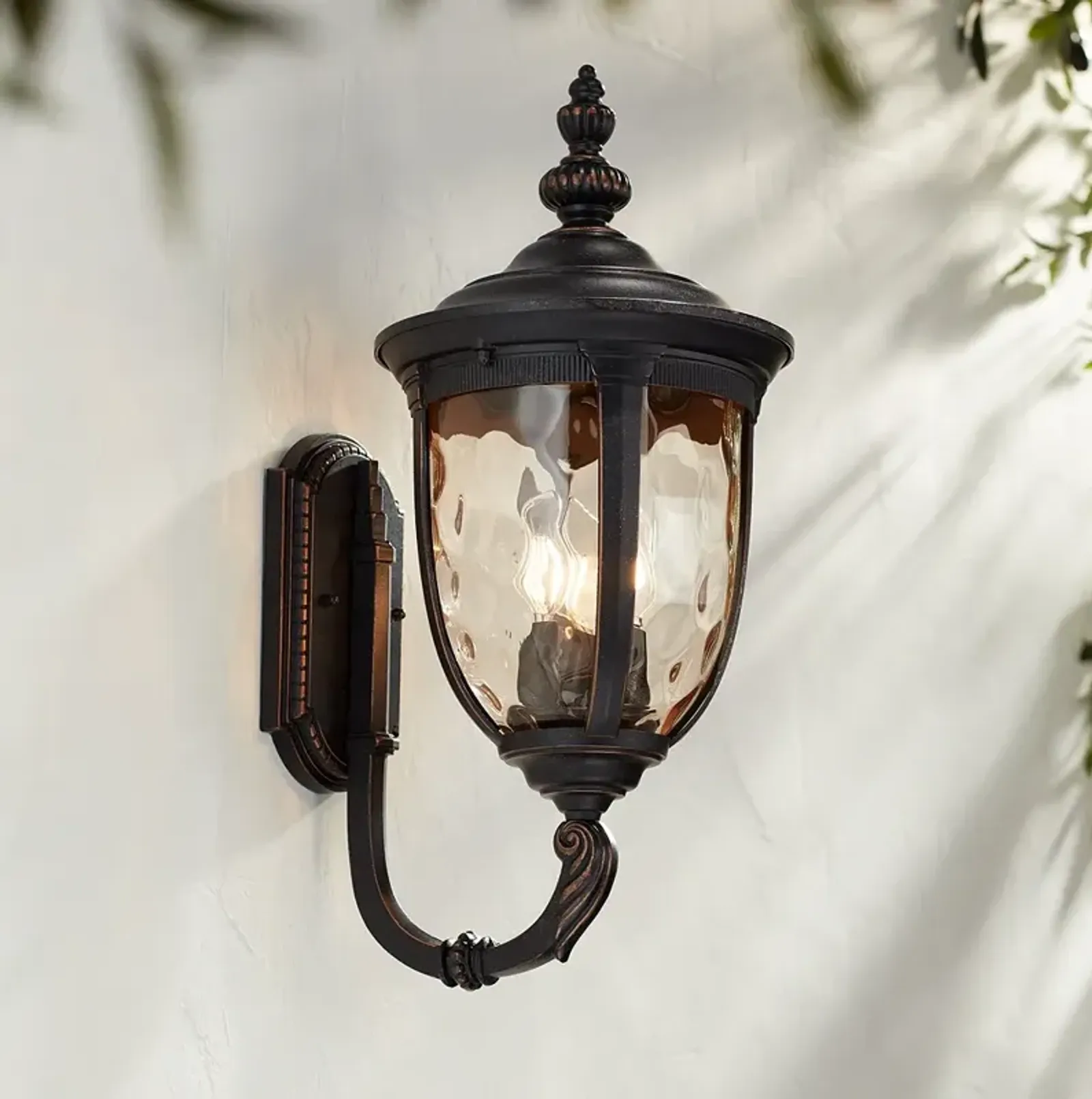 Bellagio 21" High Bronze Upbridge Outdoor Wall Light