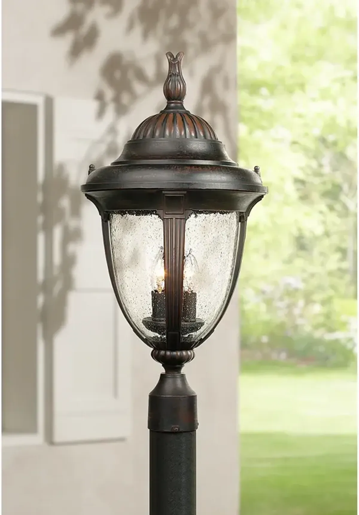 Casa Sierra 24 1/2" High Bronze Finish Traditional Post Mount