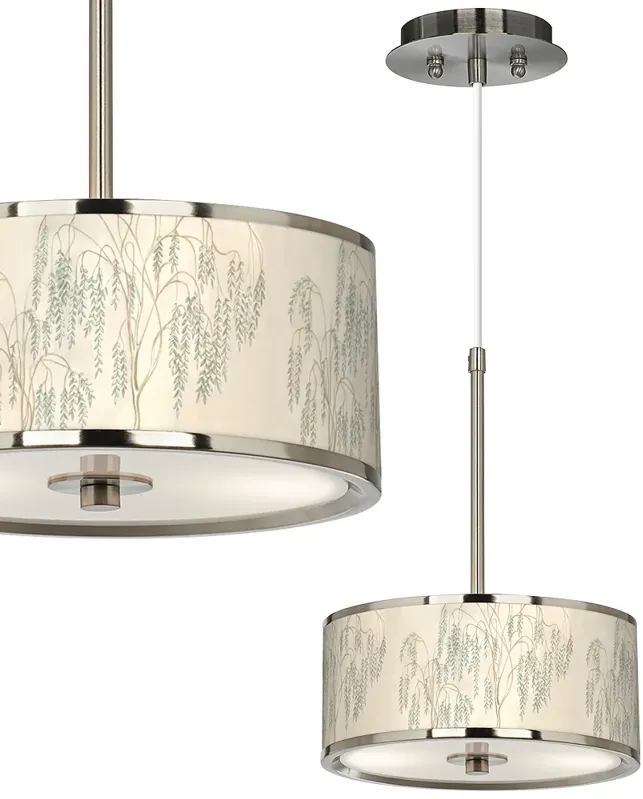 Weeping Willow Giclee Glow 10 1/4" Wide Pendant Light