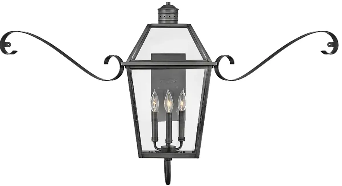 Hinkley Nouvelle 49 1/2"W Blackened Brass Outdoor Wall Light