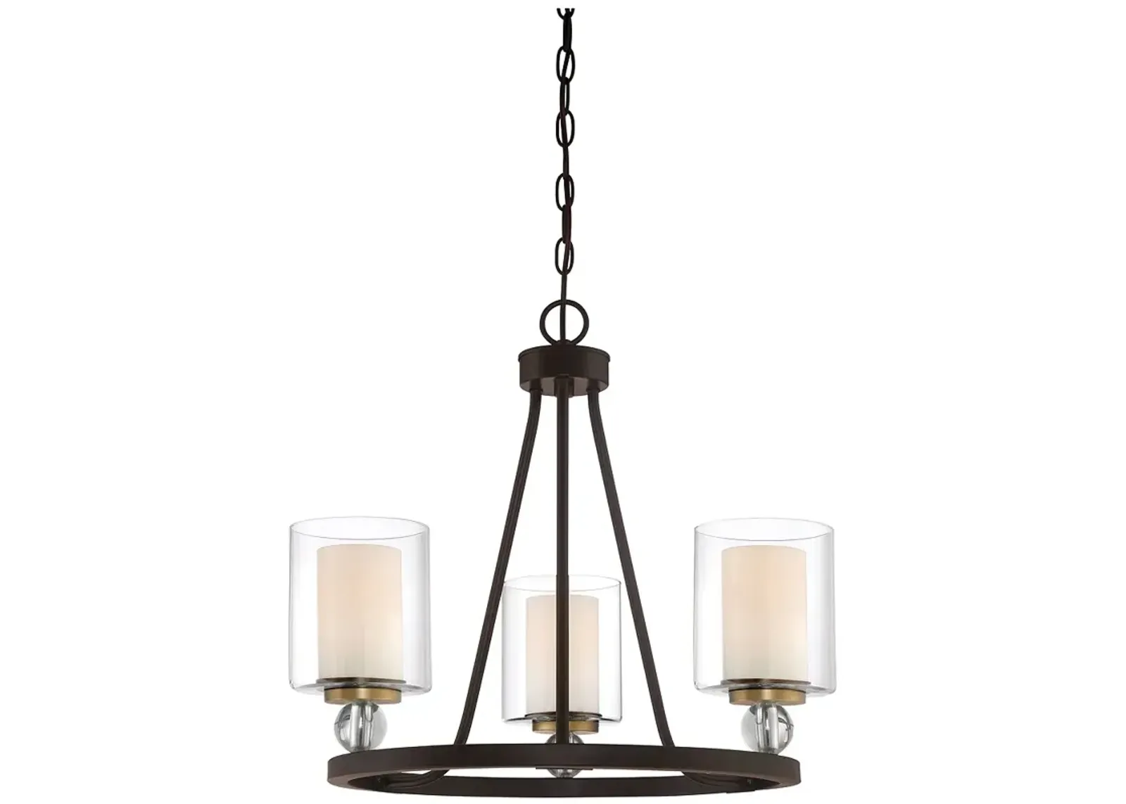 Minka-Lavery  Studio 5 3-Light Painted Bronze Mini Chandelier