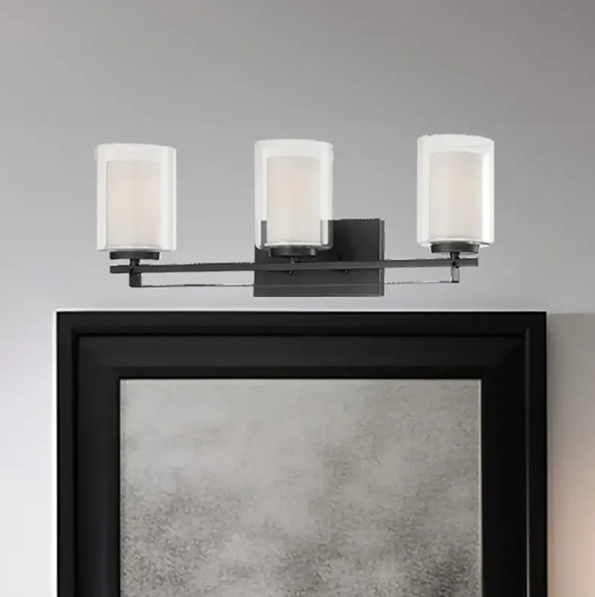 Minka Parsons Studio 24" Wide Sand Coal 3-Light Bath Vanity Light