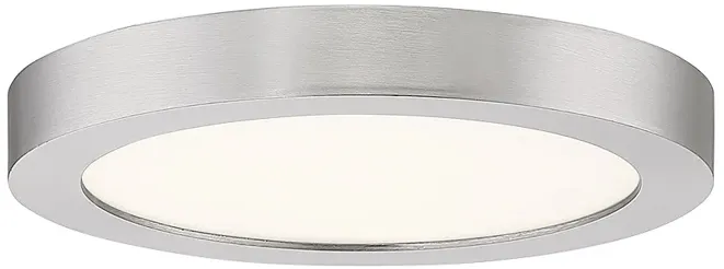 Quoizel Outskirts 7 1/2"W Brushed Nickel LED Ceiling Light