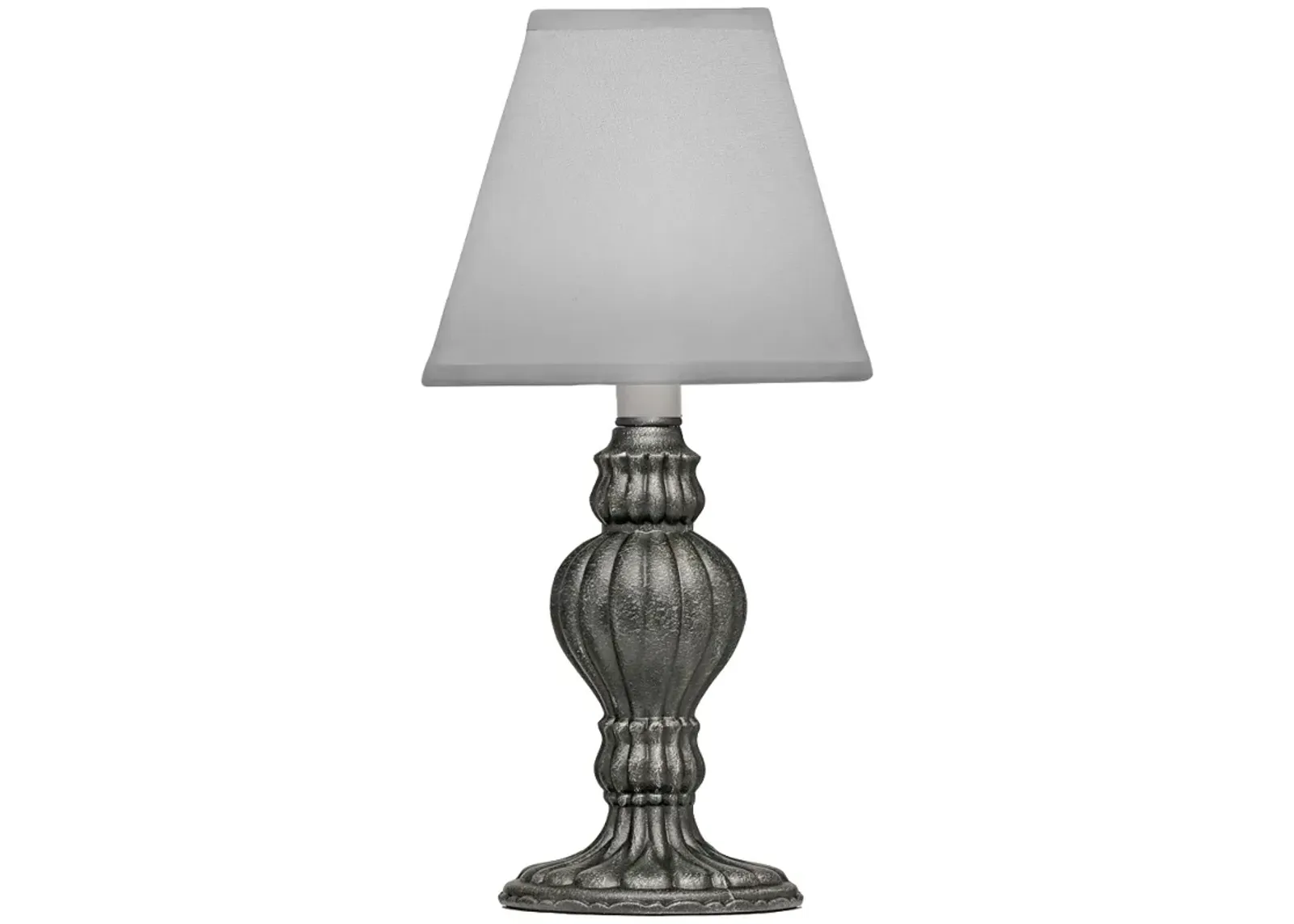 Stiffel Candle 10" High Charcoal Lined Accent Table Lamp