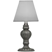 Stiffel Candle 10" High Charcoal Lined Accent Table Lamp