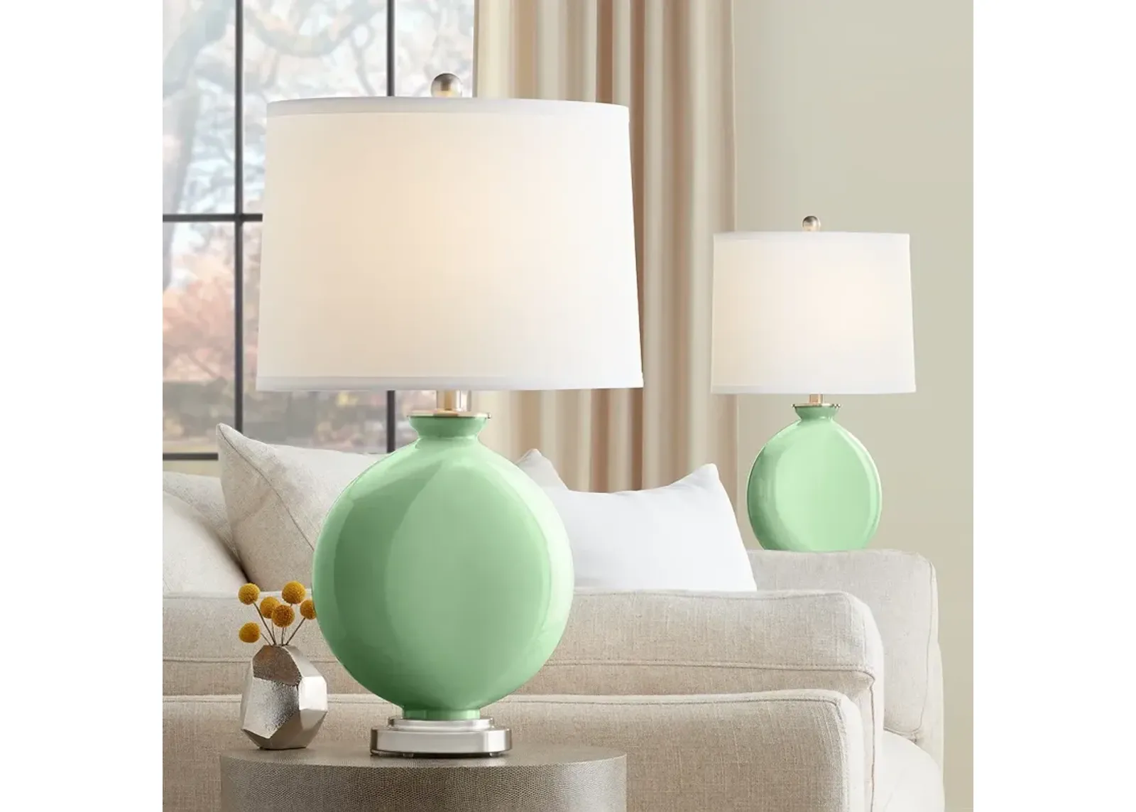 Flower Stem Carrie Table Lamps Set of 2 from Color Plus