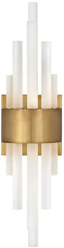 Hinkley Trinity 22" High Modern Heritage Brass LED Wall Sconce