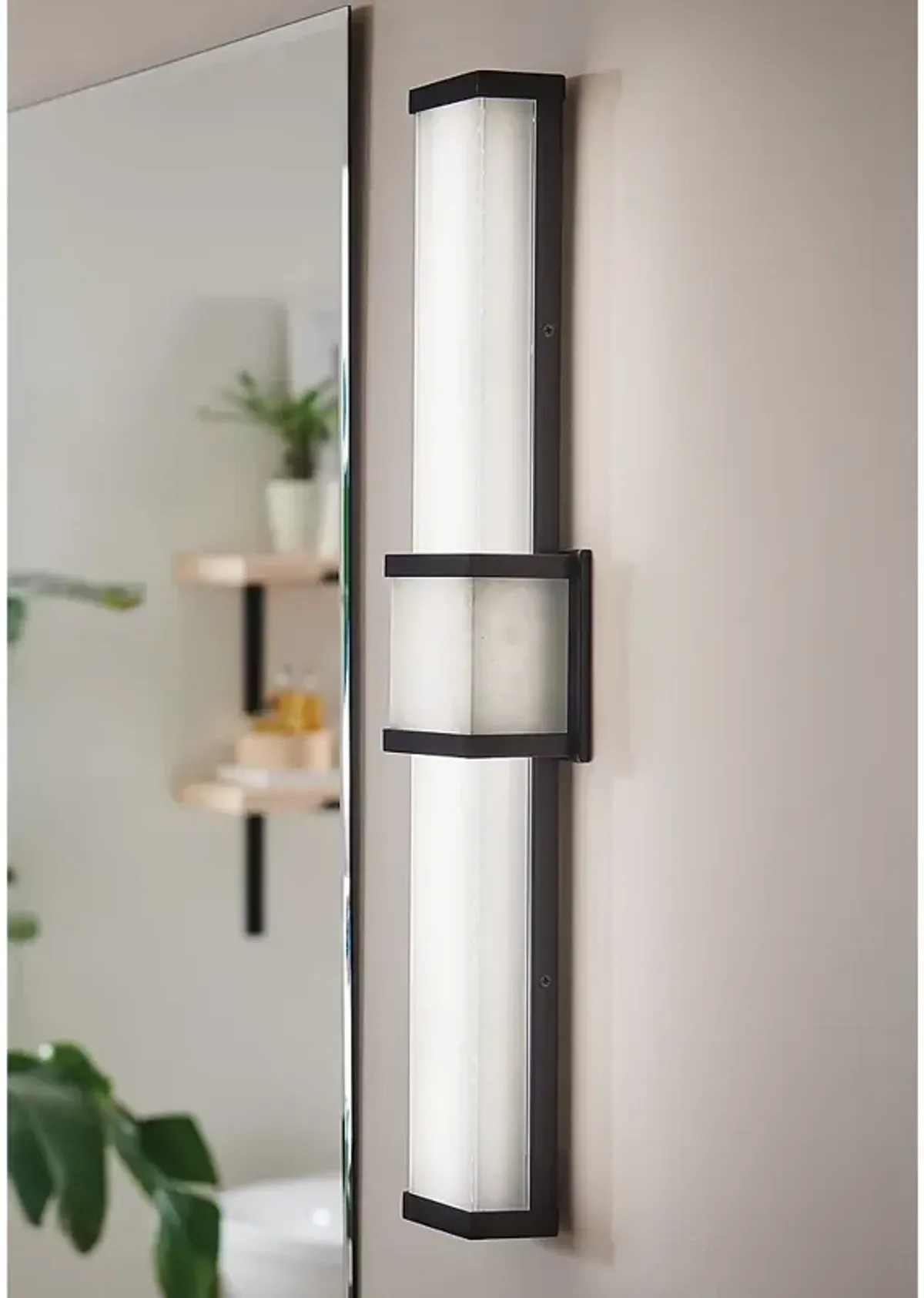 Hinkley Pietra 24 3/4" Wide Black LED Bath Light