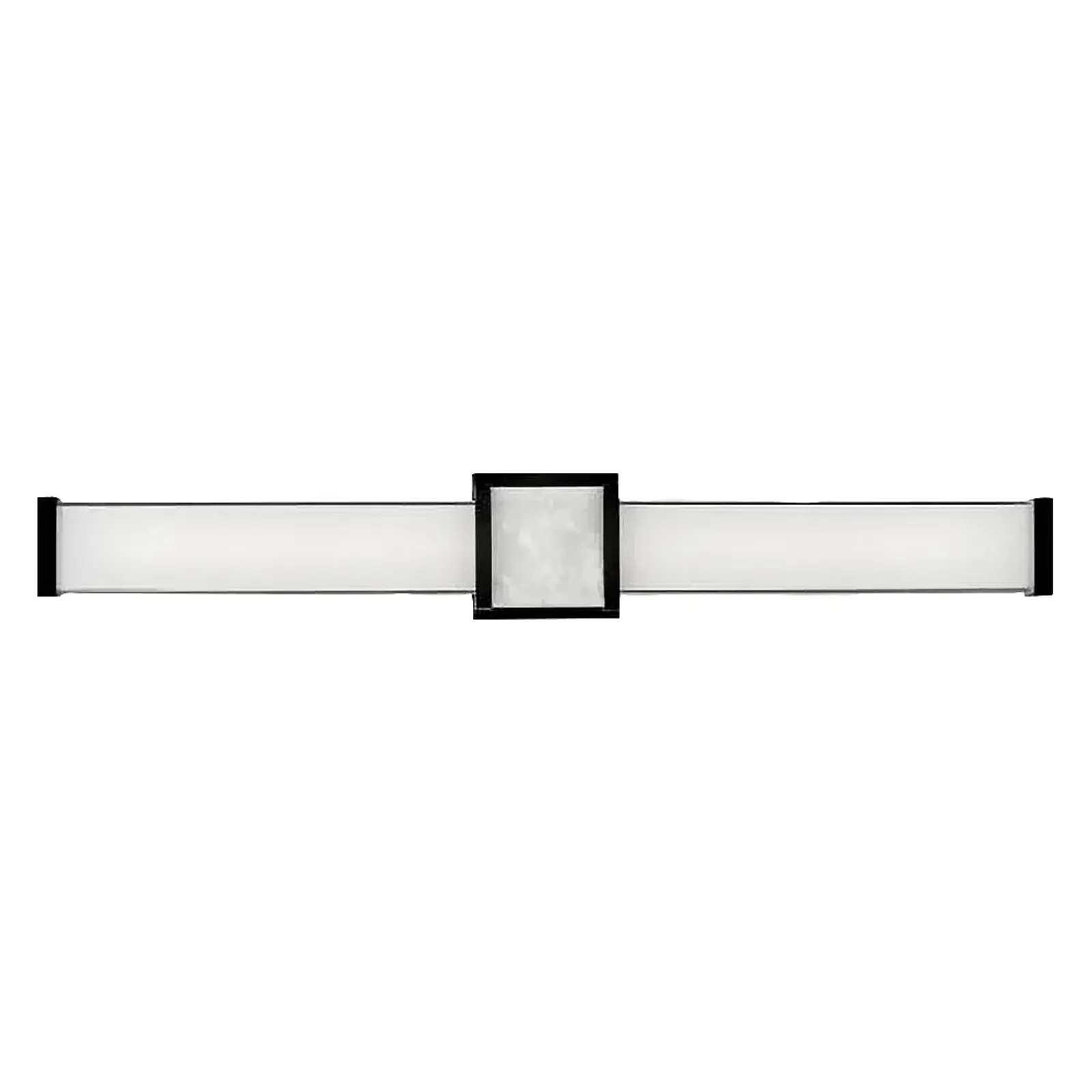 Hinkley Pietra 30 3/4" Black with White Glass LED Vanity Bath Light