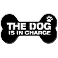 Stiffel The Dog Is in Charge 12"W Matte Black Metal Wall Art