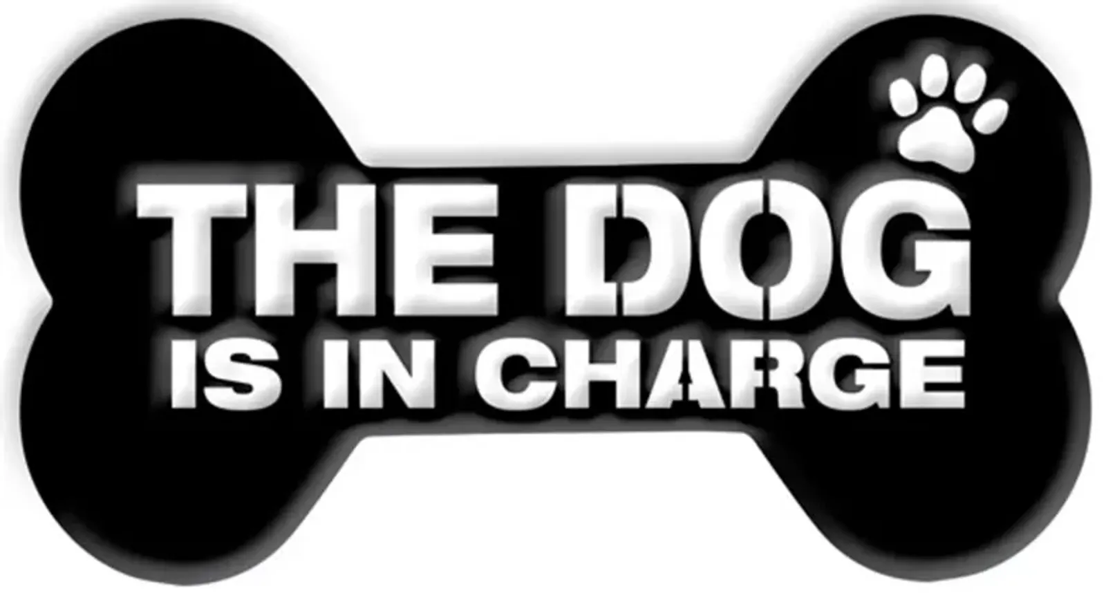 Stiffel The Dog Is in Charge 12"W Matte Black Metal Wall Art