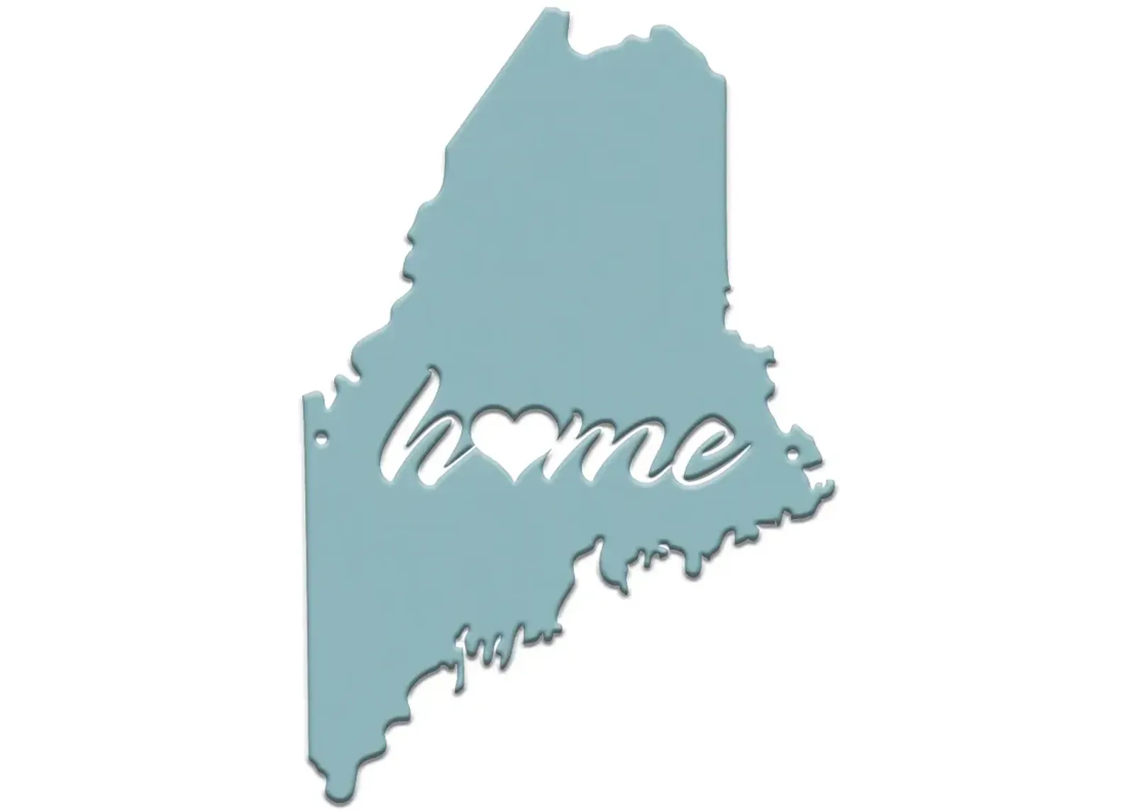 Stiffel Maine 24" High Teal Metal Wall Art