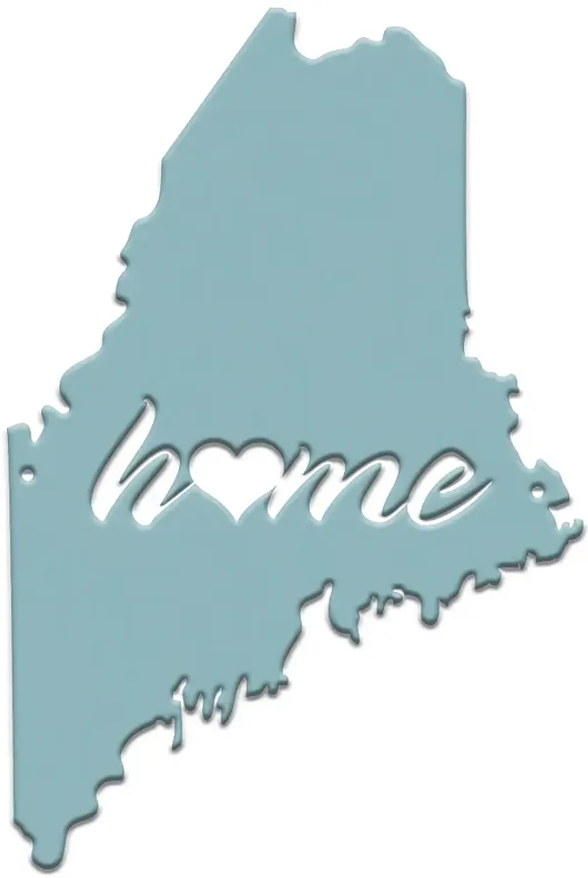 Stiffel Maine 24" High Teal Metal Wall Art