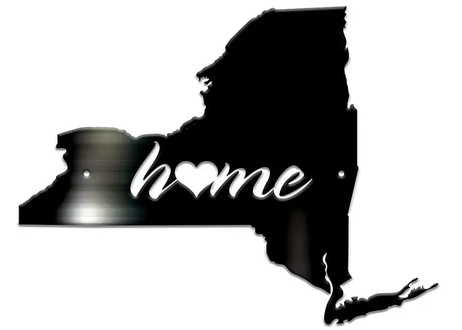 Stiffel New York 24" High Matte Black Metal Wall Art