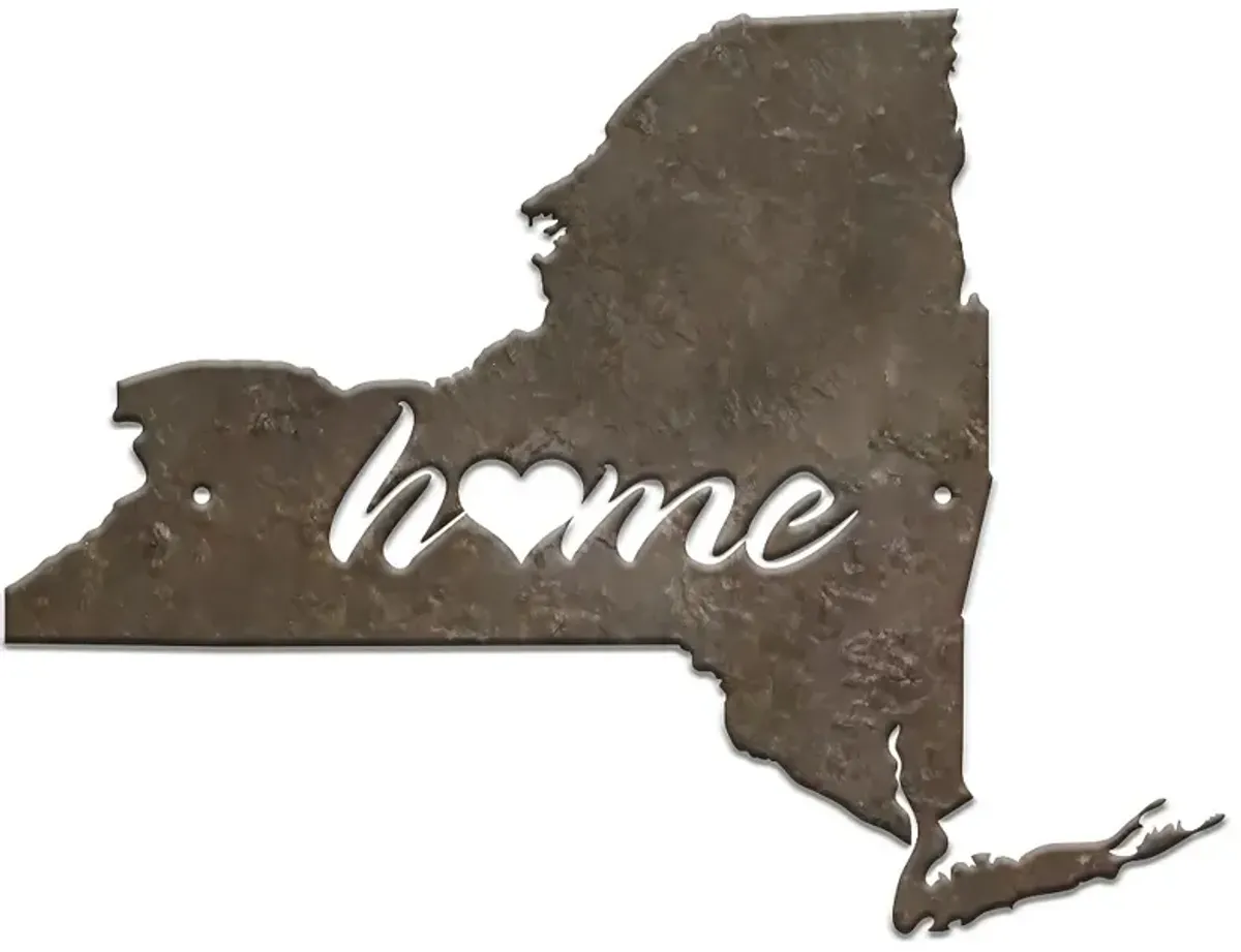 Stiffel New York 24" High Rust Metal Wall Art