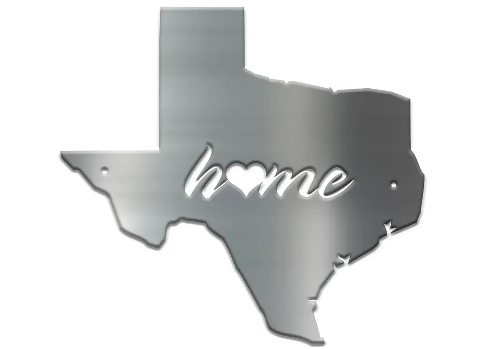 Stiffel Texas 24" High Silver Metal Wall Art