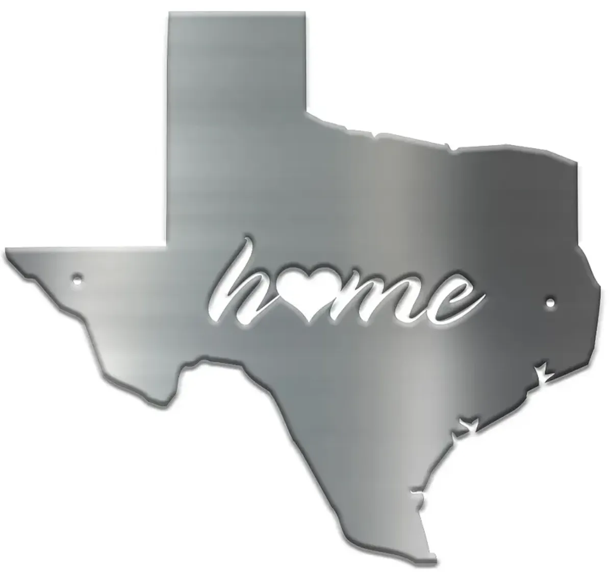 Stiffel Texas 24" High Silver Metal Wall Art