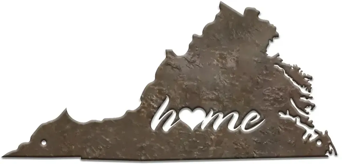 Stiffel Virginia 24" High Rust Metal Wall Art