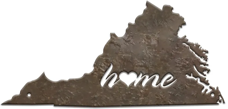 Stiffel Virginia 24" High Rust Metal Wall Art