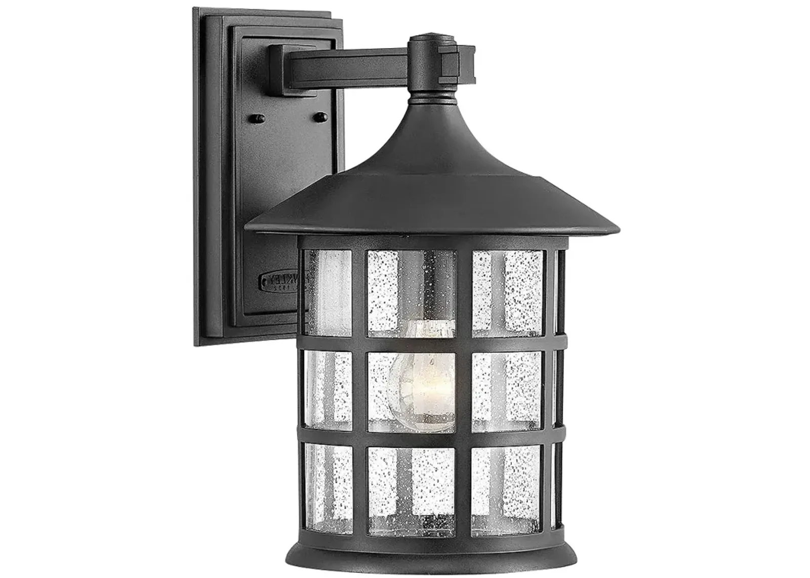 Hinkley Freeport 15 1/4"H Textured Black Outdoor Wall Light