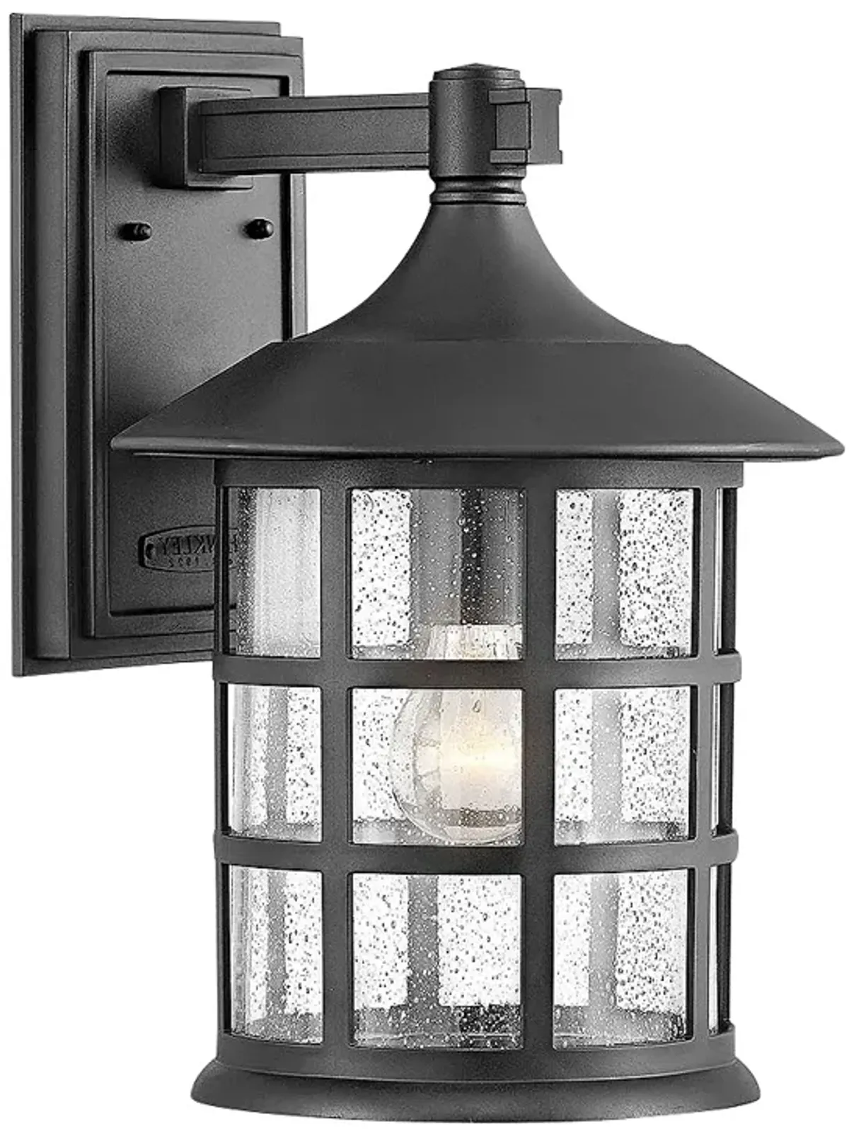 Hinkley Freeport 15 1/4"H Textured Black Outdoor Wall Light