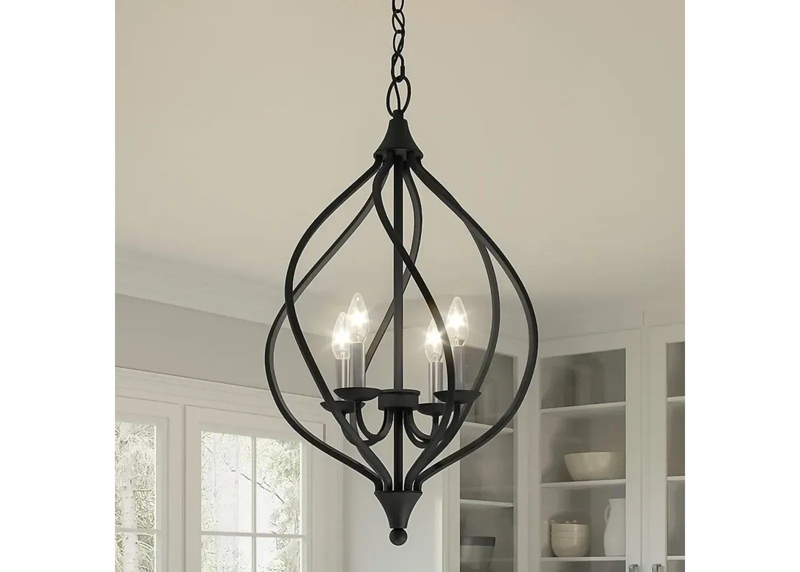 Quoizel Dupont 16.3" Wide 4-Light Traditional Old Bronze Pendant