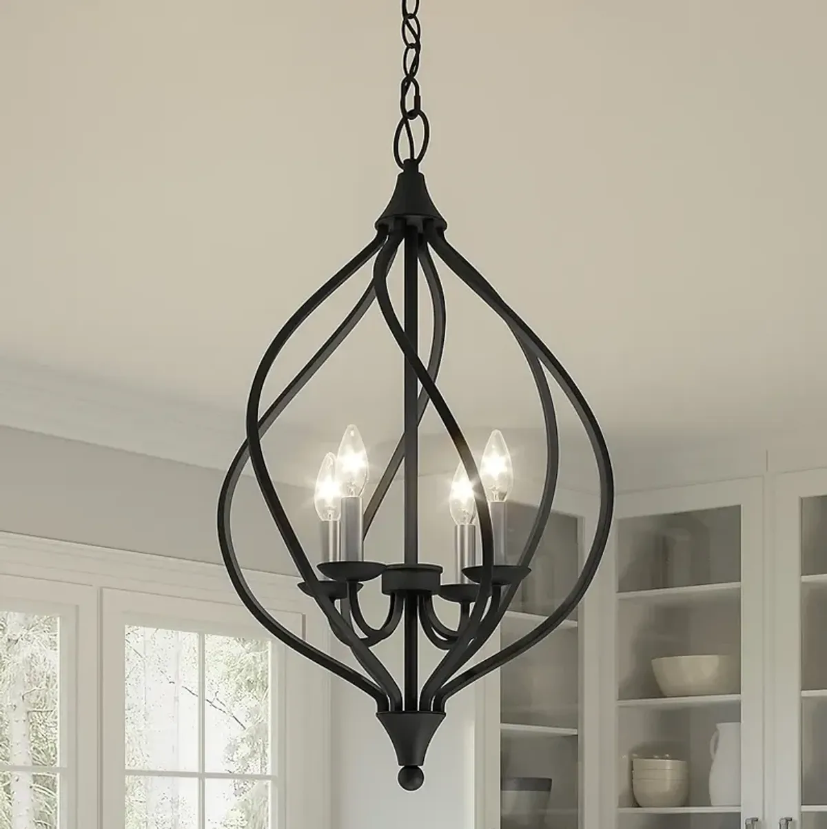 Quoizel Dupont 16.3" Wide 4-Light Traditional Old Bronze Pendant