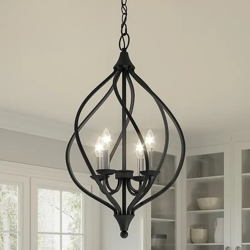 Quoizel Dupont 16.3" Wide 4-Light Traditional Old Bronze Pendant