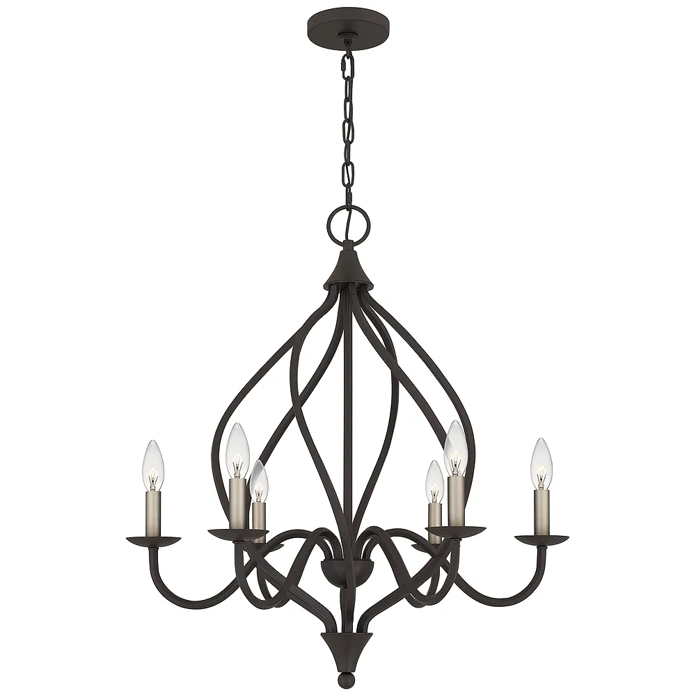 Dupont 6-Light Old Bronze Chandelier