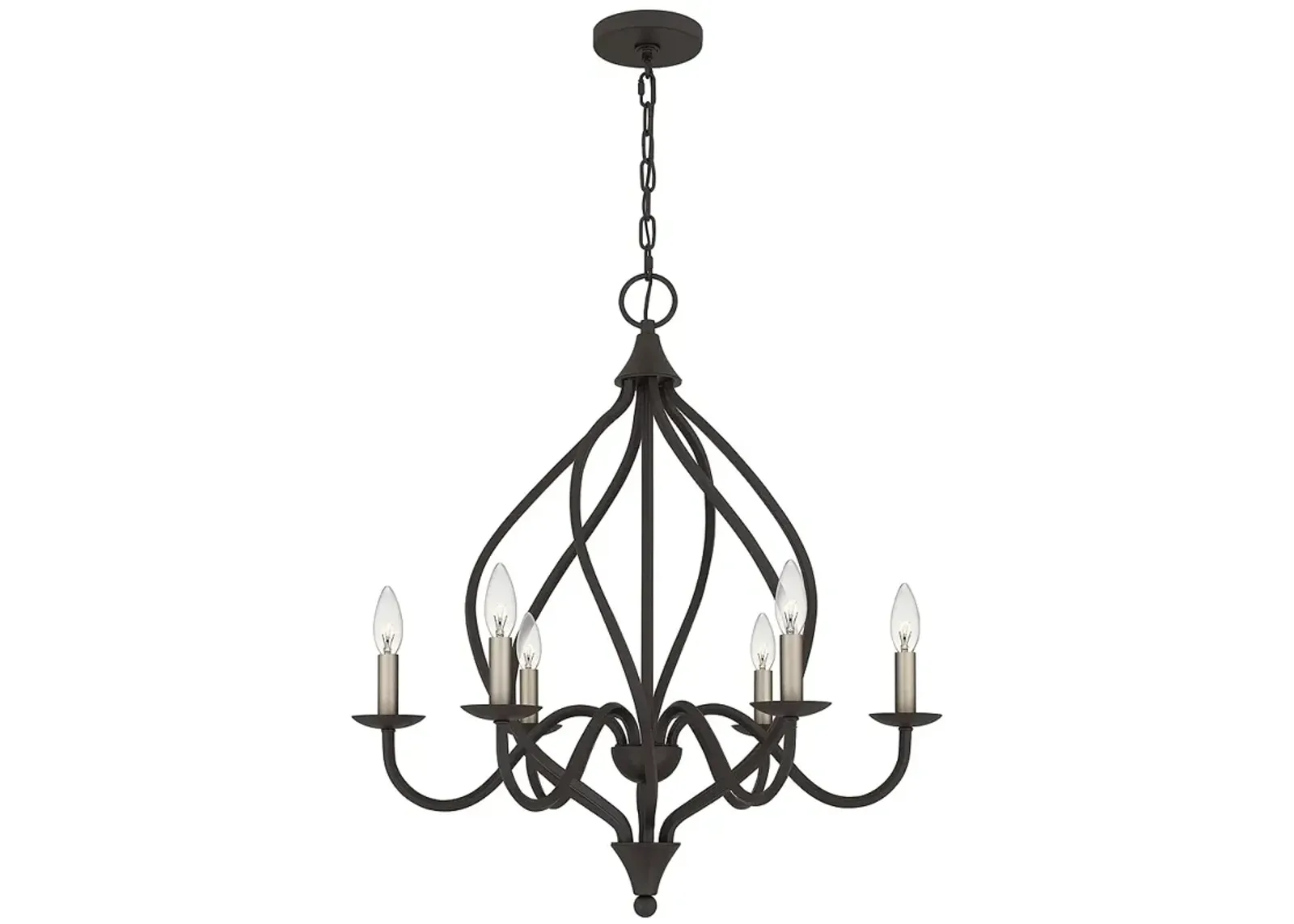 Dupont 6-Light Old Bronze Chandelier