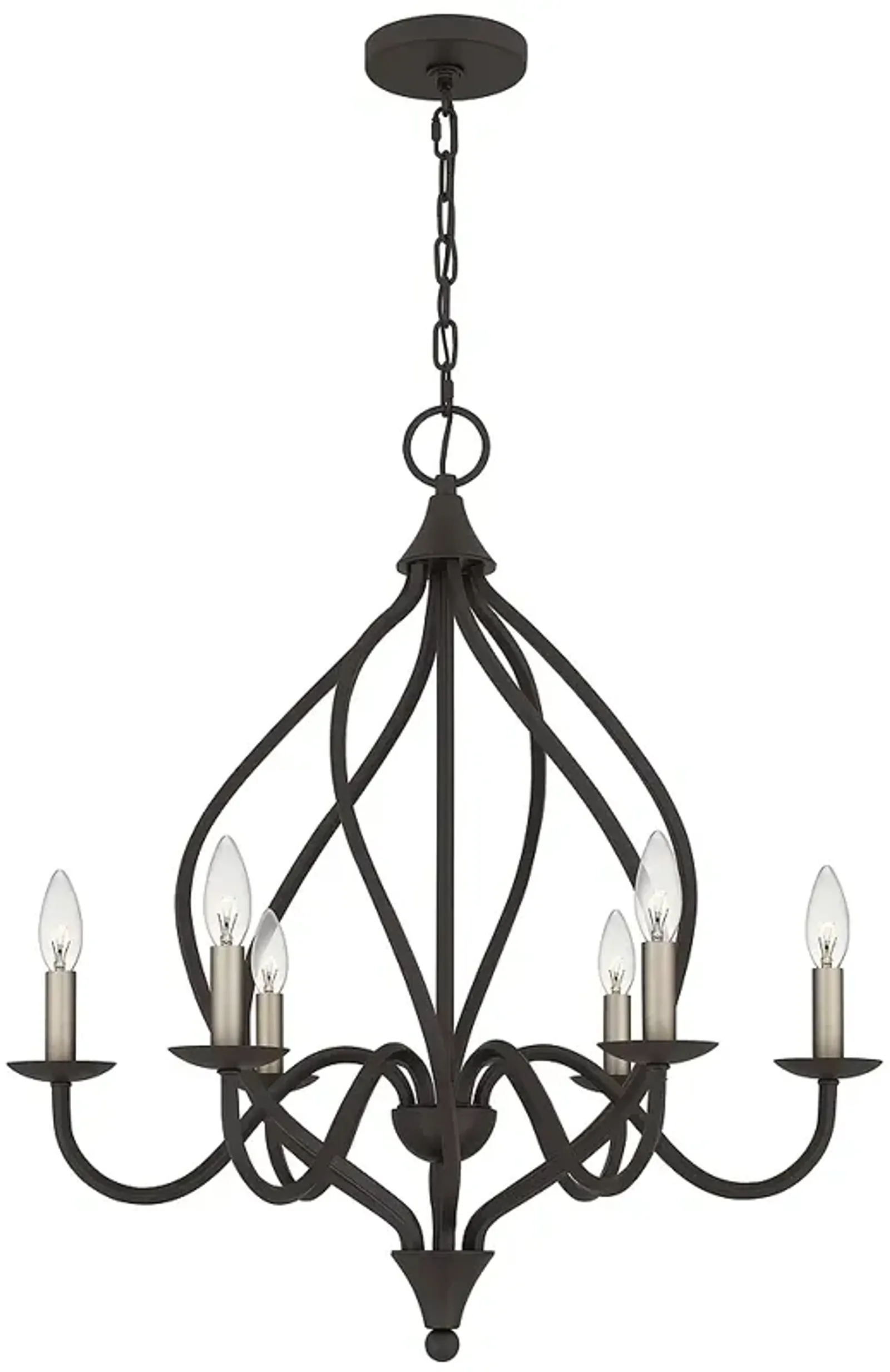 Dupont 6-Light Old Bronze Chandelier