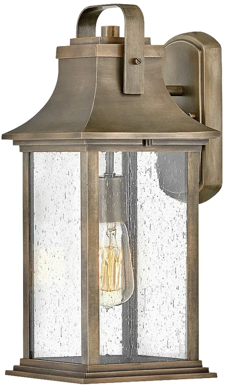 Grant 16 3/4" High Burnished Bronze Outdoor Wall Light