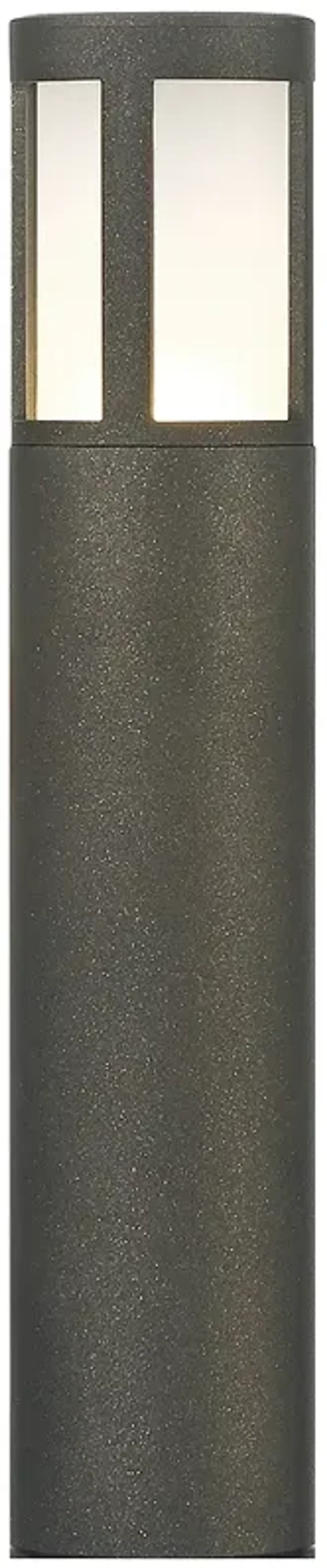 Solomon 20" High Black LED Low Voltage Landscape Bollard