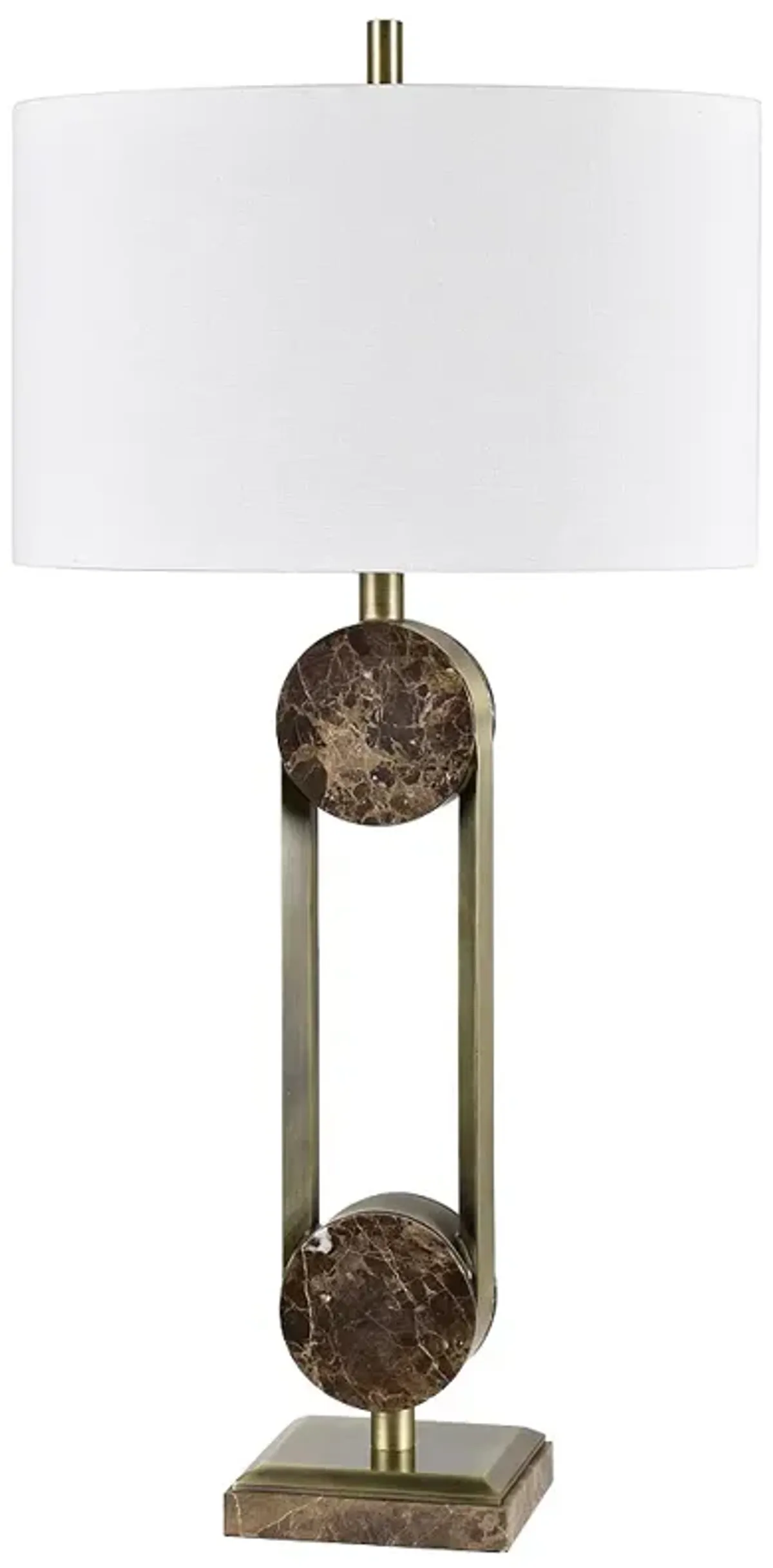 Crestview Collection Roark 33.25" Modern Marble and Metal Table Lamp