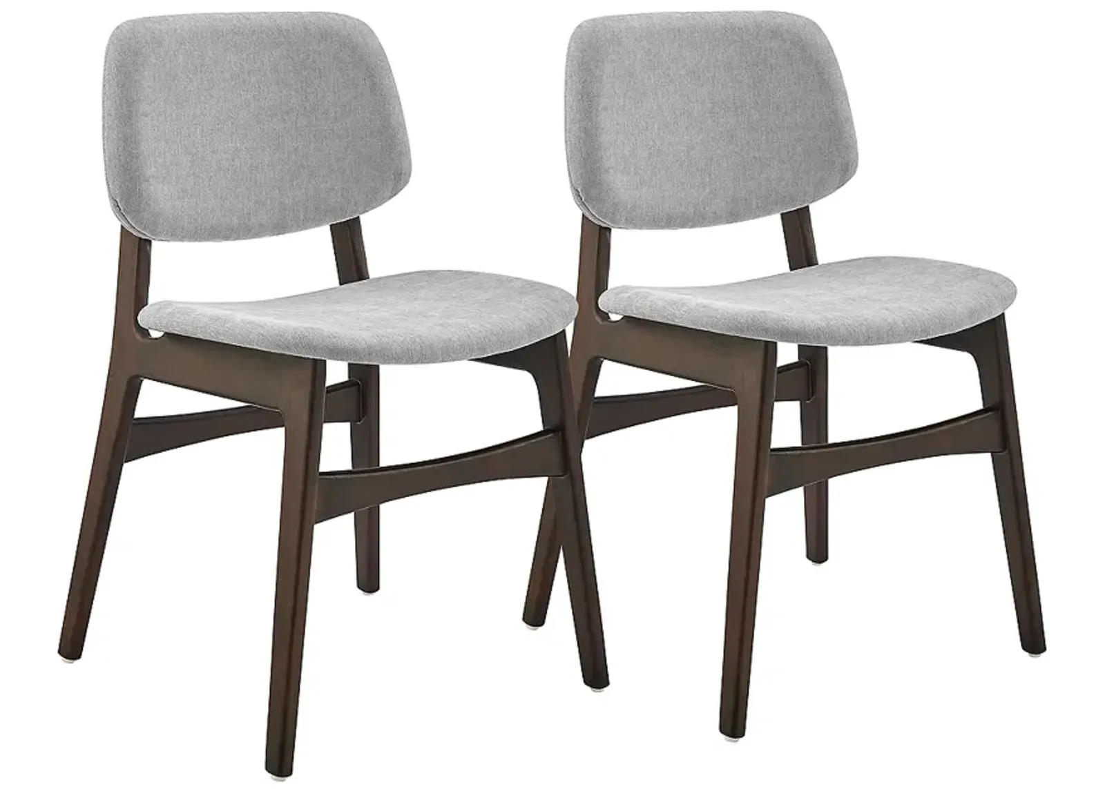 Gunther Gray Fabric Side Chairs Set of 2