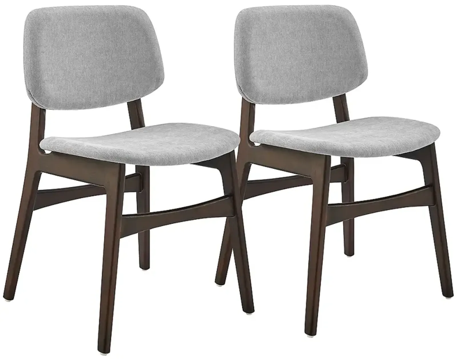 Gunther Gray Fabric Side Chairs Set of 2