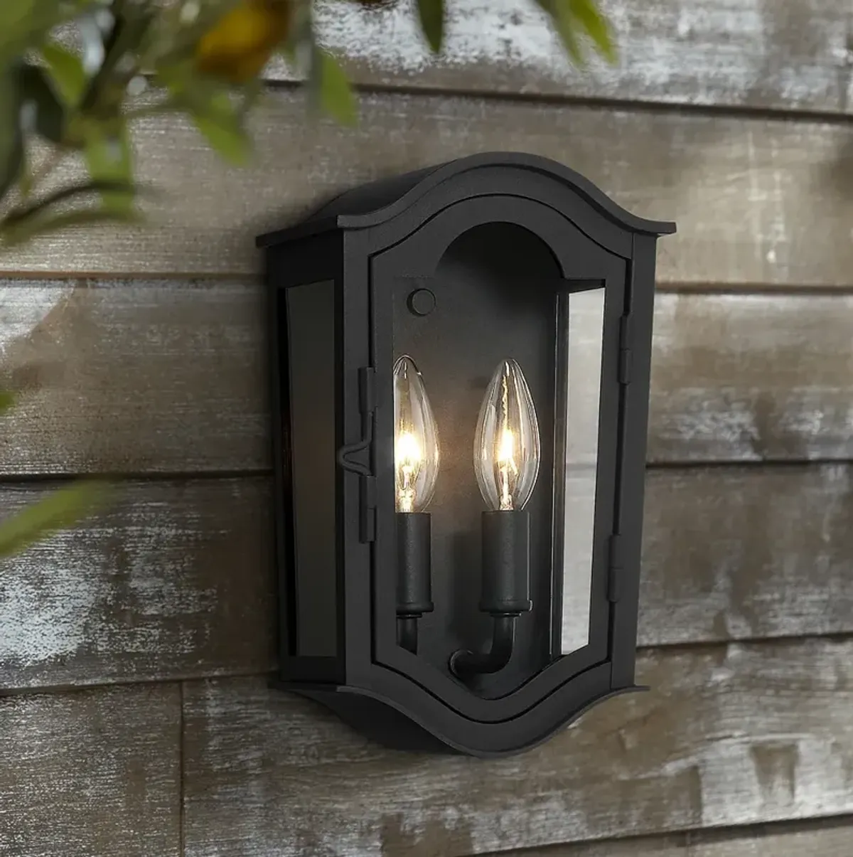 Houghton Hall 11" High Sand Coal Outdoor Wall Light