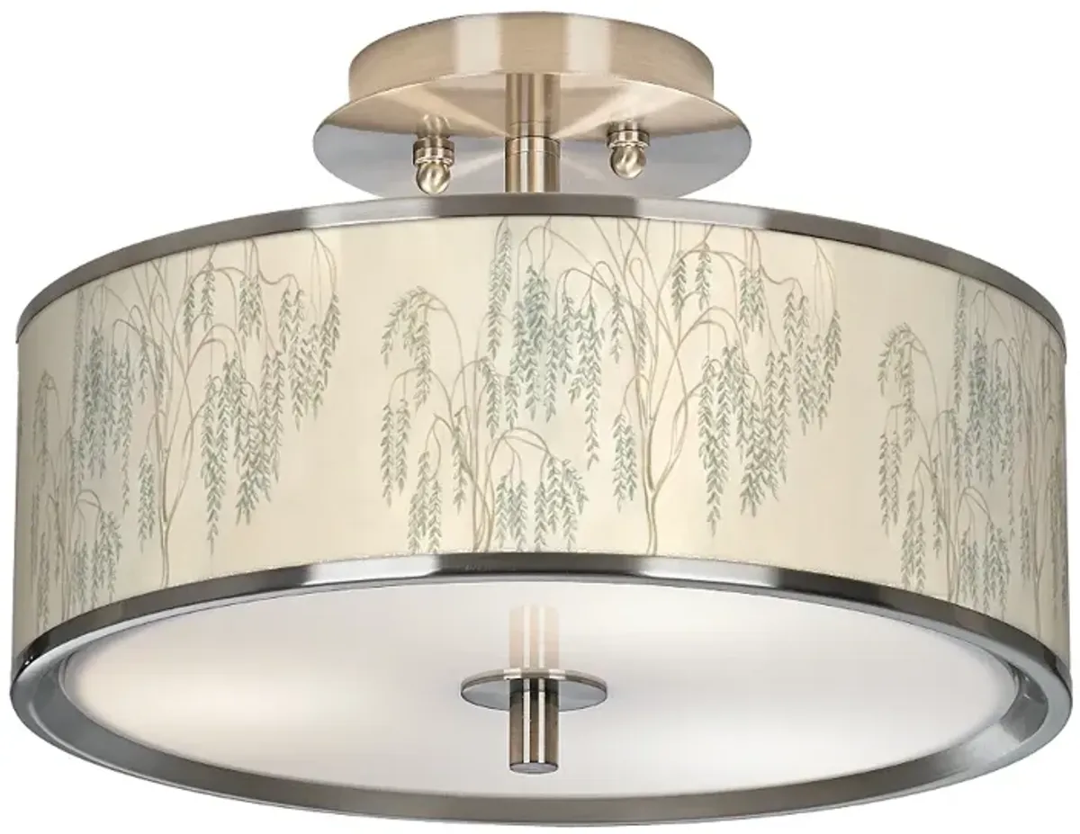 Weeping Willow Giclee Glow 14" Wide Ceiling Light