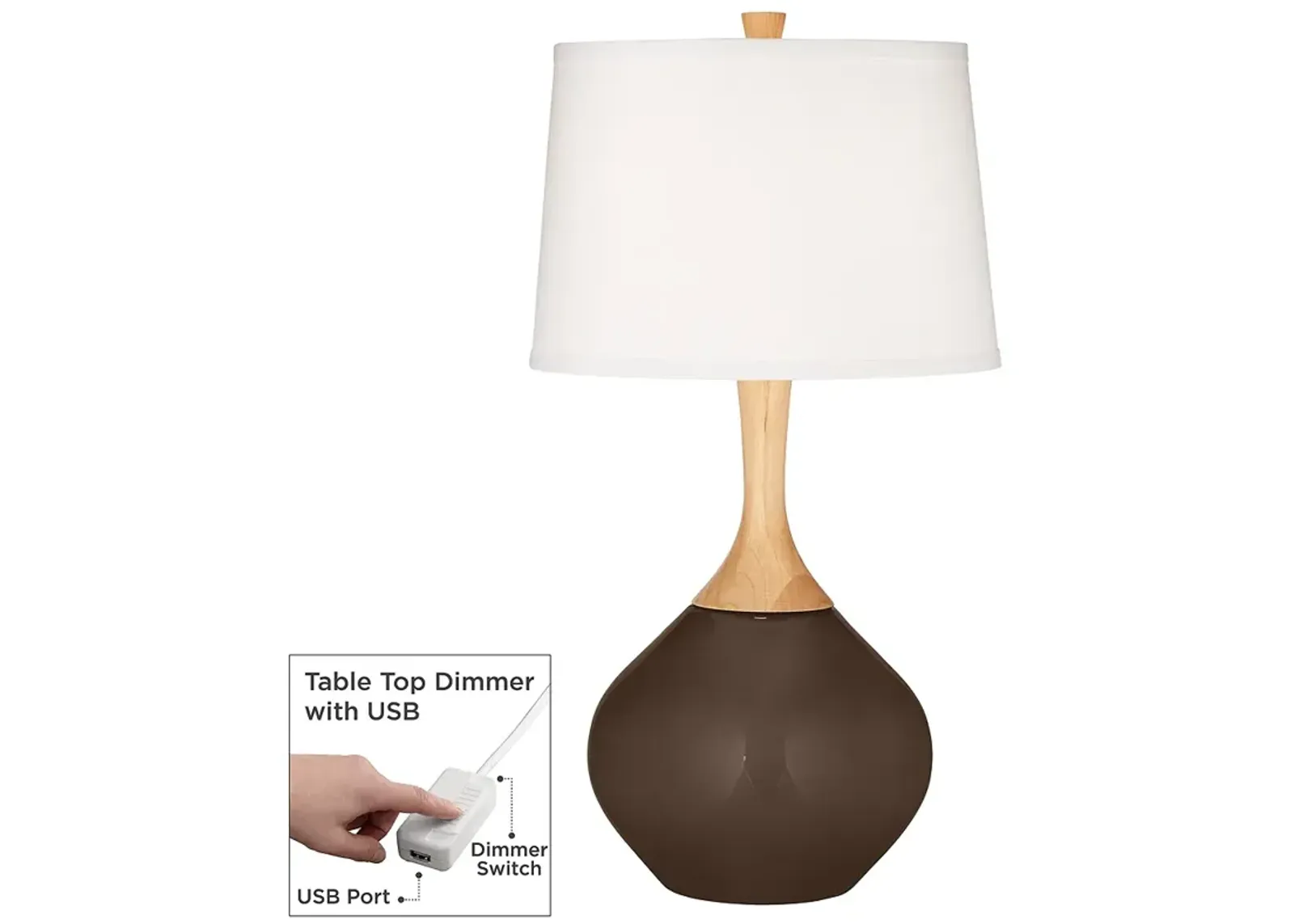 Carafe Wexler Table Lamp with Dimmer