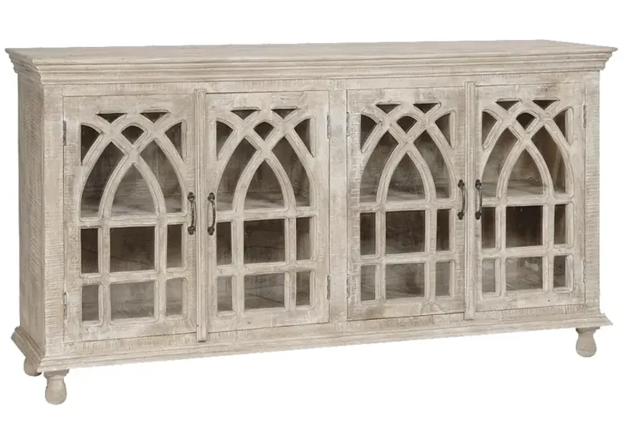 Crestview Collection Cathedral Design 4 Door Sideboard