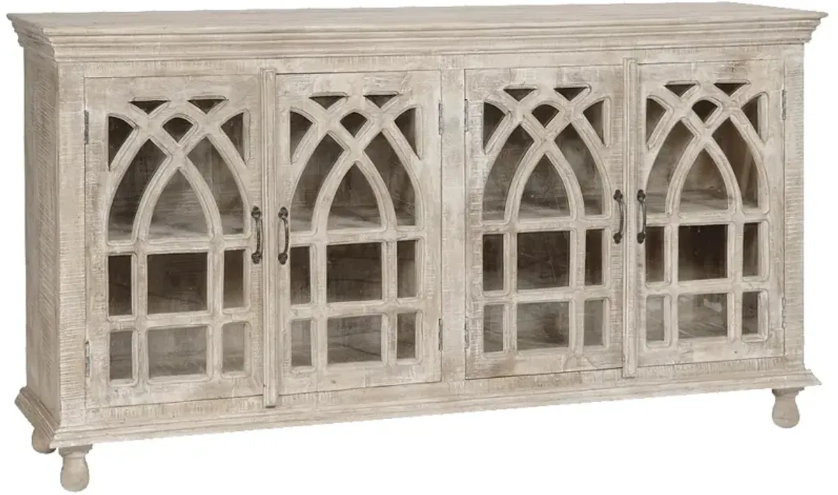 Crestview Collection Cathedral Design 4 Door Sideboard