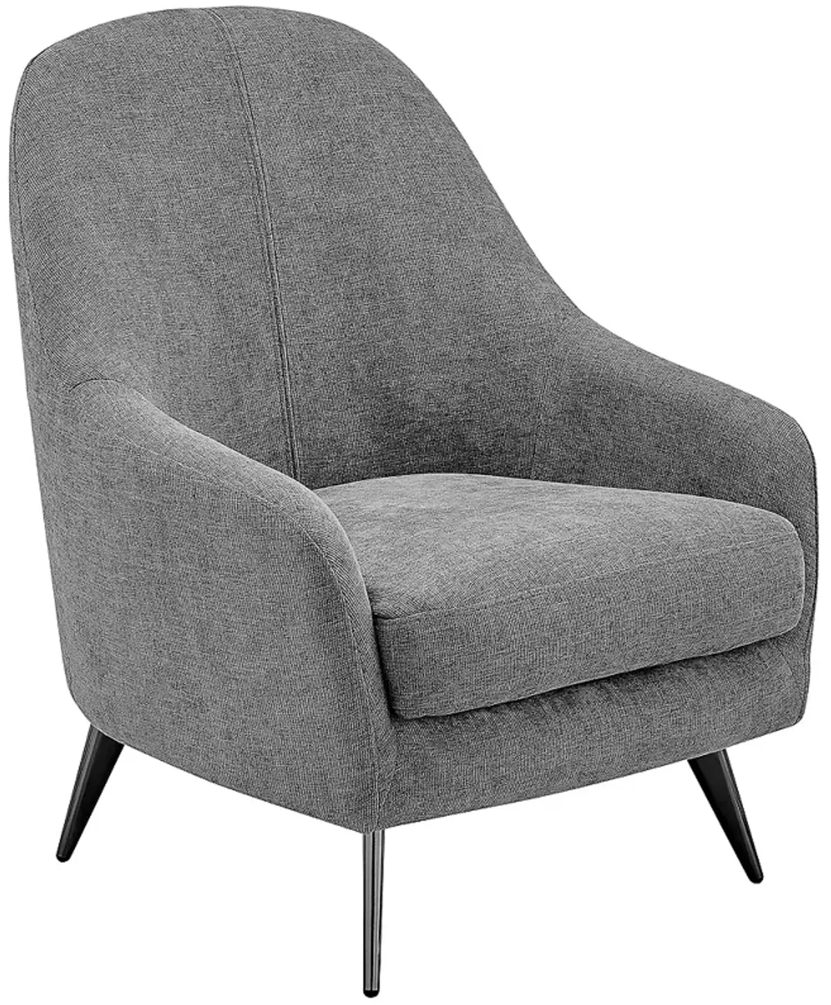 Selene Gray Fabric Lounge Chair